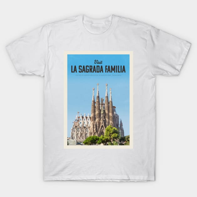 Visit La Sagrada Familia T-Shirt by Mercury Club